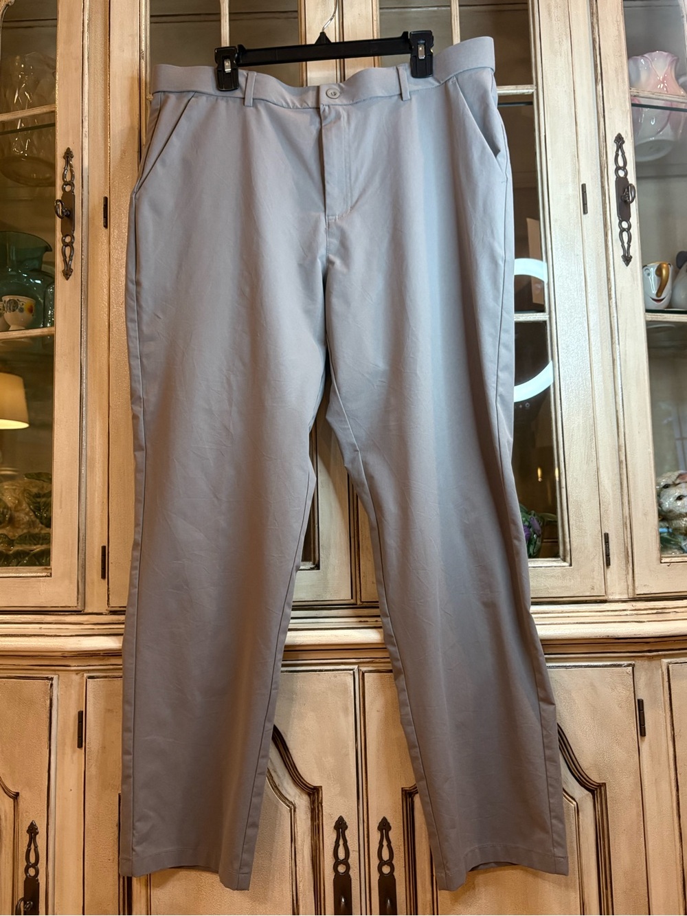 Libin Men's Gray Chino Pants — Classic Straight Fit
